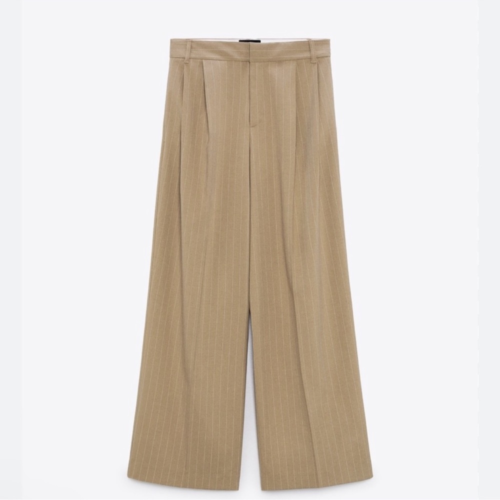 Zara striped wide leg pants bloggers fave NWT
